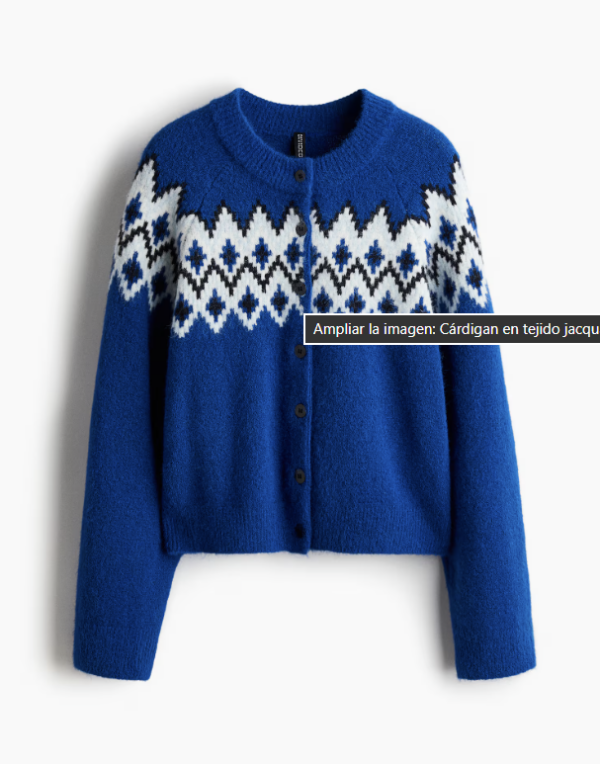 Cárdigan en tejido jacquard